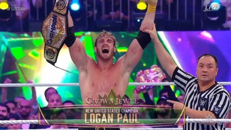 Logan Paul won the WWE US Title during the Crown Jewel Event on Saturday