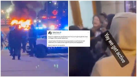 Illinois state senator Robert Peters appears to justify Chicago violence. (Credit: Screenshot/Twitter Video https://twitter.com/4Mischief/status/1648146601863520258%20and%20https://twitter.com/nicksortor/status/1648069210226958336/ and Twitter)