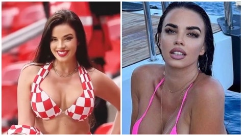 Ivana Knoll goes viral on Instagram ahead of the Croatia/Wales game. She's a huge soccer fan. (Credit: Instagram)