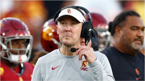 USC coach Lincoln Riley claims to have zero interest in taking an NFL job. Will Riley stay with the Trojans or leave with Caleb Williams? (Credit: Getty Images)
