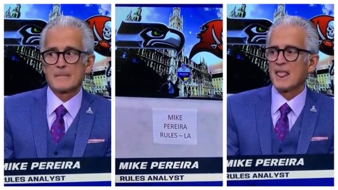 Mike Pereira should just embrace his tongue play.