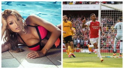 OnlyFans Model Wore Body Paint To Arsenal's Final Game Of The Season
