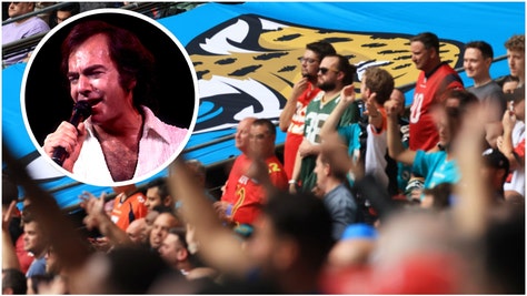 Wembley Stadium was on fire singing "Sweet Caroline" Sunday during the Jaguars/Falcons game. Watch a video of fans singing. (Credit: Getty Images)