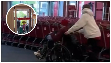 Target wheelchair robbery out in California makes for wild video. 