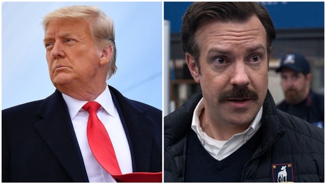 Jason Sudeikis was motivated by Donald Trump running for President in 2016. (Credit: Getty Images and Apple TV+)