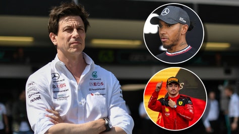 Toto Wolfe Lewis Hamilon and Charles Leclerc