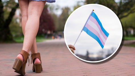 Soroity Girl Legs and trans flag