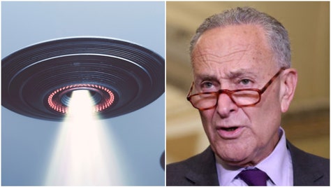 Senator Chuck Schumer is trying to force the government to release information related to UFOs. He offered an NDAA amendment. (Credit: Getty Images)