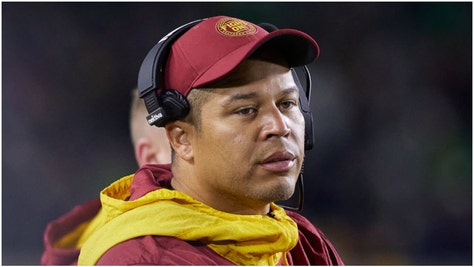 USC defensive backs coach Donte Williams appears to be a true football guy. He wore pads during a recent practice. (Credit: Getty Images)