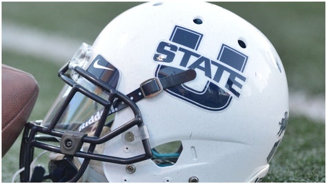 Utah State Aggies football player collapsed during practice. (Credit: Getty Images)