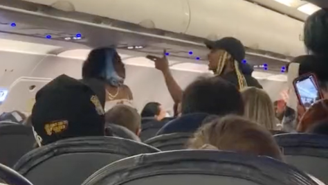 Vegas Atlanta Spirit Airlines fight video