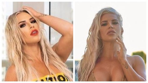 WWE's Dana Brooke Wears Caution Tape As A Top For Her Birthday