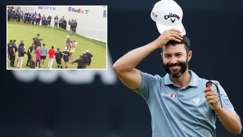 Adam Hadwin Has Awesome Reaction To Being Tackled At Canadian Open
