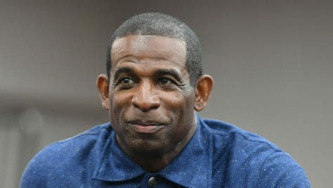 JSU head coach Deion Sanders reacts to Georgia Tech rumors. (Photo by Paras Griffin/Getty Images)