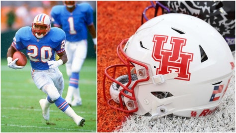 Houston Oilers and Houston Cougars helmet