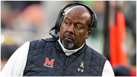 Maryland football coach Mike Locksley suggests a salary cap for college football. (Credit: Getty Images)