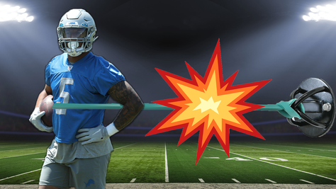 david-montgomery-lions-training-camp-running-back-preview-workout-band-wreck