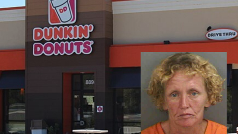Brandi Coffill was kicked out of Dunkin' before being arrested on charges of battery on a law enforcement officer