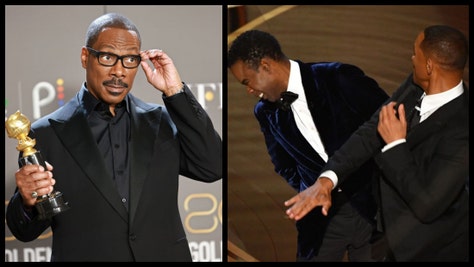 Eddie Murphy Lights Up Will Smith At Golden Globes