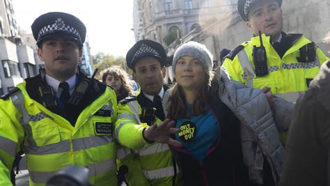 1363b64f-Swedish Climate Activist Greta Thunberg Protests Energy Intelligence Forum