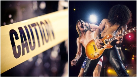 Guns N' Roses and caution tape
