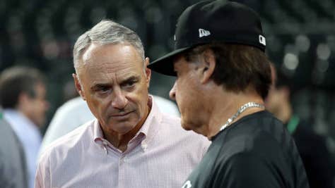 Rob Manfred golden at bat