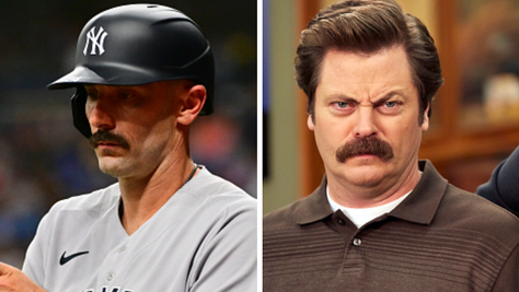 Matt Carpenter Debuts Ron Swanson Look In First Game With Yankees