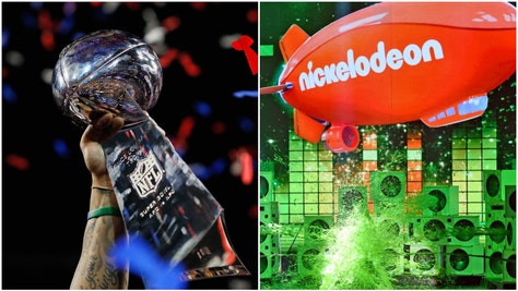 Lombardi Trophy Super Bowl and nickelodeon