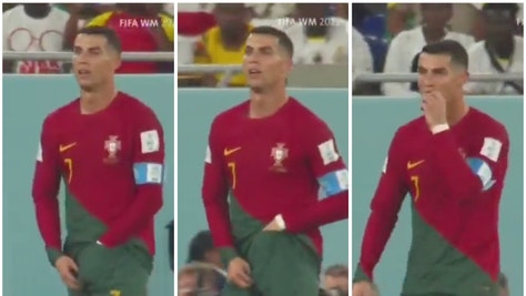 Video: Ronaldo Pulls Snack From Shorts During World Cup Match