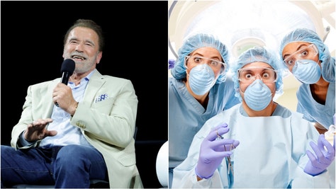 Arnold Schwarzenegger and surgeons