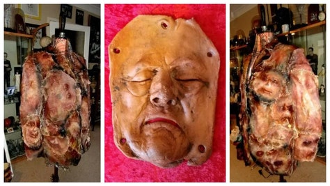 Human skin jackets available on eBay.