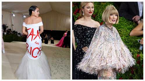 THE MET GALA AOC ANNA WINTOUR