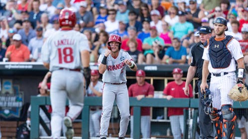 CWS Arkansas Auburn Baseball