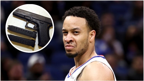 Los Angeles Clippers guard Amir Coffey arrested on gun charge in California. He was arrested after a traffic stop. (Credit: Getty Images)