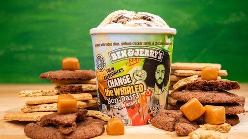 Colin Kaepernick ice cream Ben and Jerrys