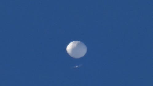 Chinese spy balloon flying above Charlotte