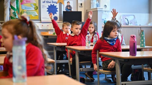 6ce38d43-Scottish Schoolchildren Return To The Classroom After Coronavirus Lockdown