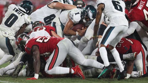 People have dubbed the Philadelphia Eagles "tush push" play as the "Brotherly Shove."
