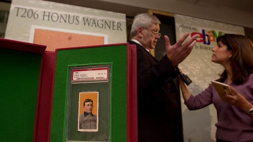 Famous Baseball Card of Honus Wagner Goes to Auction