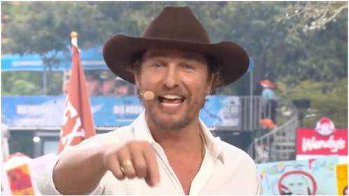 Matthew McConaughey gives electric speech on Big Noon Kickoff (Credit: Twitter Video Screenshot/https://twitter.com/CFBONFOX/status/1720808370142367841/)