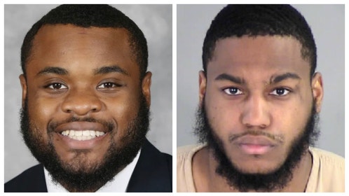 Virginia RB Mike Hollins talks surviving UVA shooting. Three UVA football players were killed. (Credit: Getty Images and UVA Football)