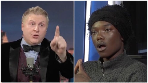 Andre Walker goes wild on Mizzy during incredible interview exchange. (Credit: Screenshot/Twitter Video https://twitter.com/TalkTV/status/1665088385466384385)