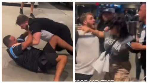 Panthers and Saints Fan Fight Monday Night Football