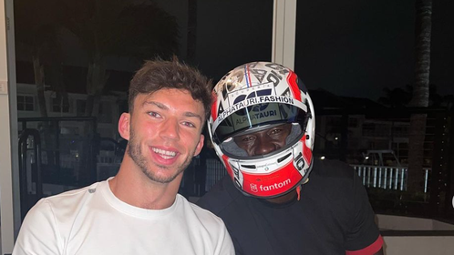 Michael Jordan hangs with Formula 1's Pierre Gasly