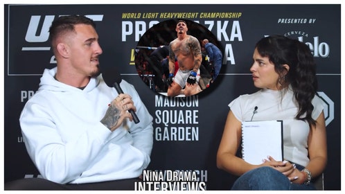 UFC fighter Tom Aspinall asks reporter sex question.