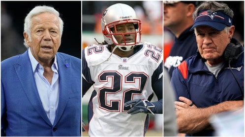 Robert Kraft, Asante Samuel, and Bill Bellichick.