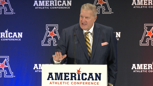 biff-poggi-charlotte-football-preview-aac-american-conference-media-days-rant-angry