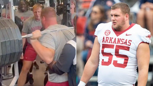 arkansas-football-preview-2023-offensive-line-beaux-limmer-squat-700-pounds