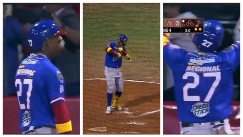 Ronald Acuna Jr. Venezuelan League home run.
