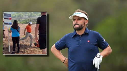 Joost Luiten Throws Driver Into Tree, Loses 2 Clubs Trying To Get It